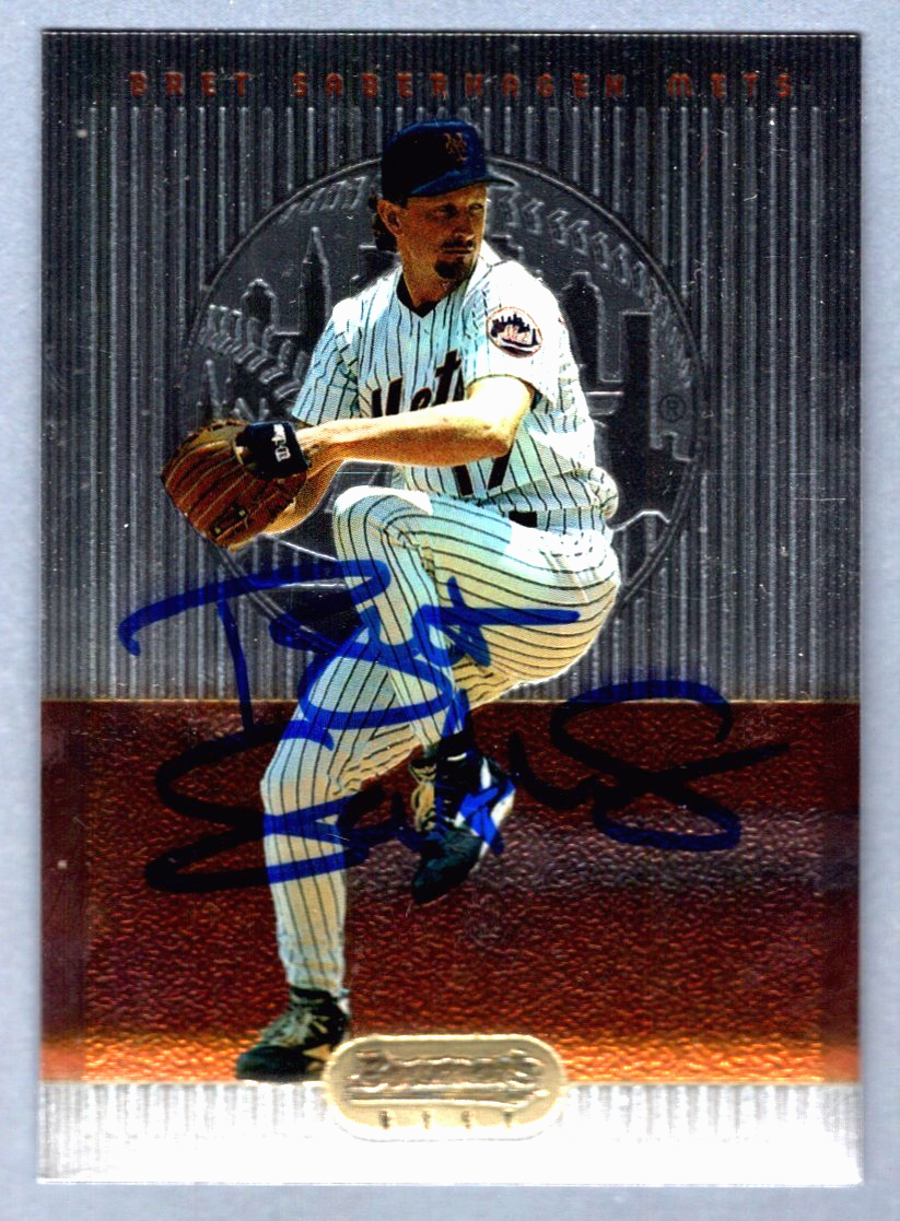 Bret Saberhagen Signed 1995 Bowman's Best #40 LSCM Authenticated New York Mets-Powers Sports Memorabilia