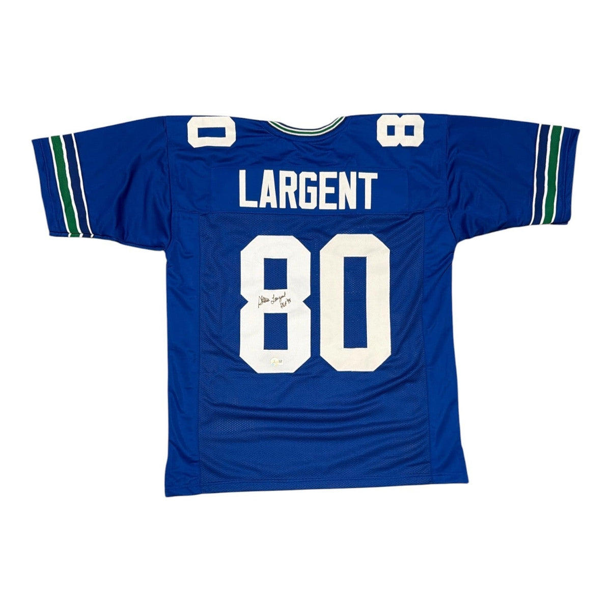 Steve Largent Signed Custom Jersey w/ HOF 95 Beckett W Beckett Authenticated-Powers Sports Memorabilia