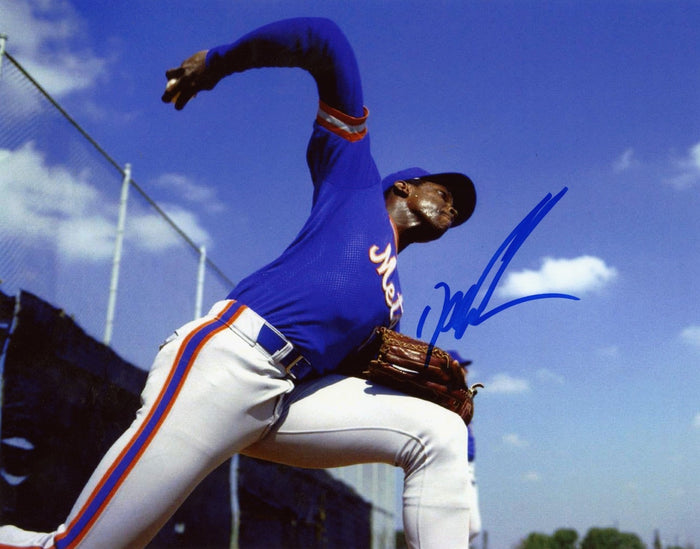 Dwight Doc Gooden Signed New York Mets 8x10 LSCM Authenticated #2-Powers Sports Memorabilia