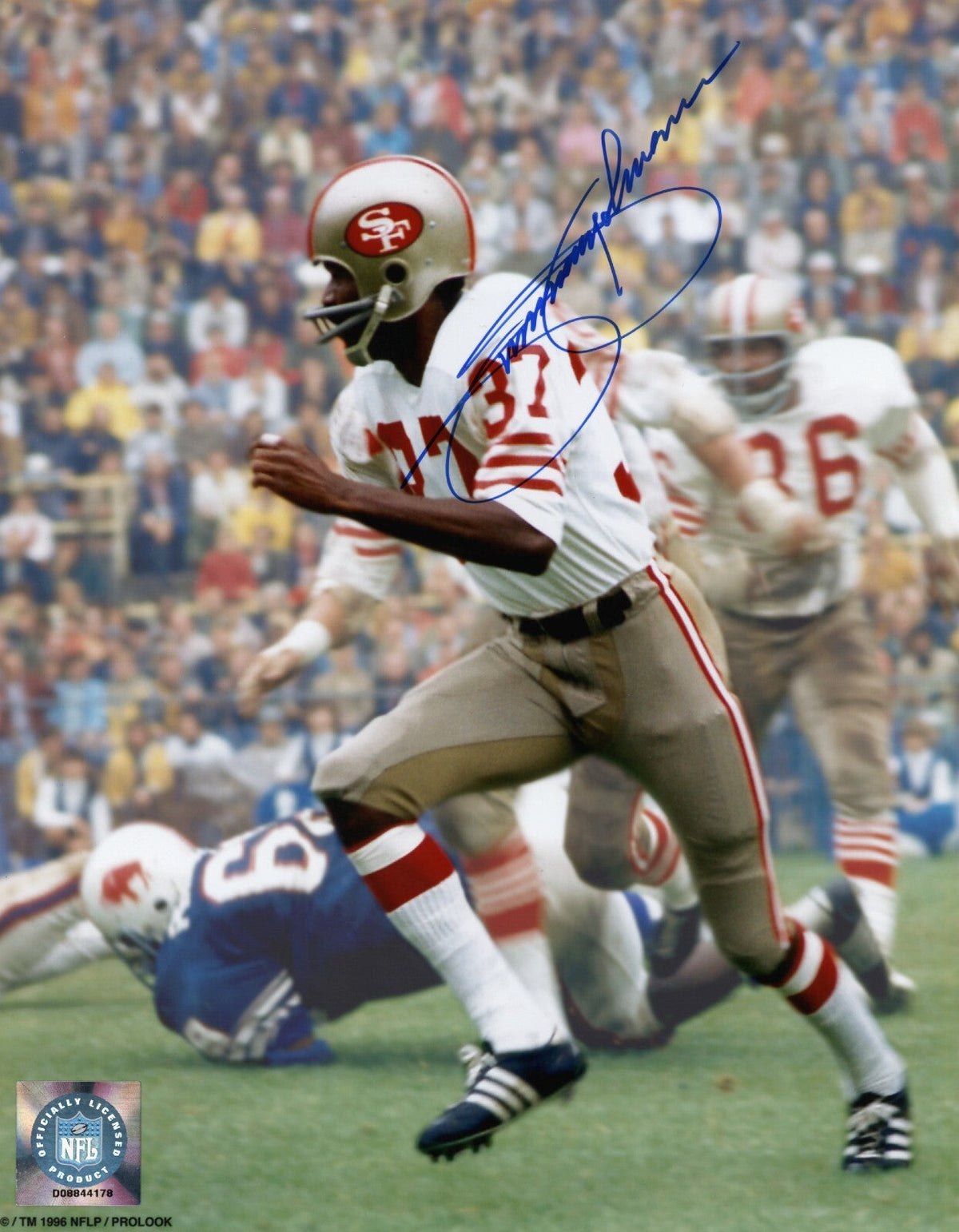 Jimmy Johnson Signed San Francisco 49ers 8x10 Photo LSCM Authenticated-Powers Sports Memorabilia