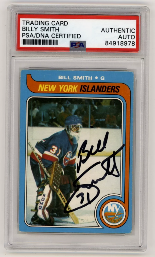 Billy Smith 1979-80 O-Pee-Chee OPC #242 Signed PSA/DNA Authenticated Blk Islanders-Powers Sports Memorabilia