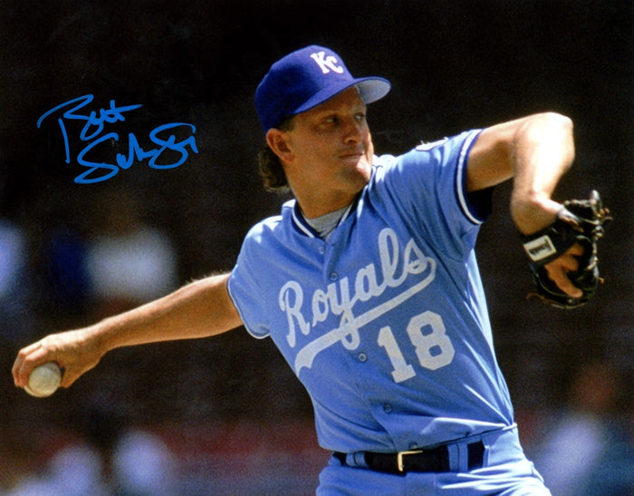 Bret Saberhagen Signed Kansas City Royals 8x10 Photo LSCM Authenticated #1-Powers Sports Memorabilia