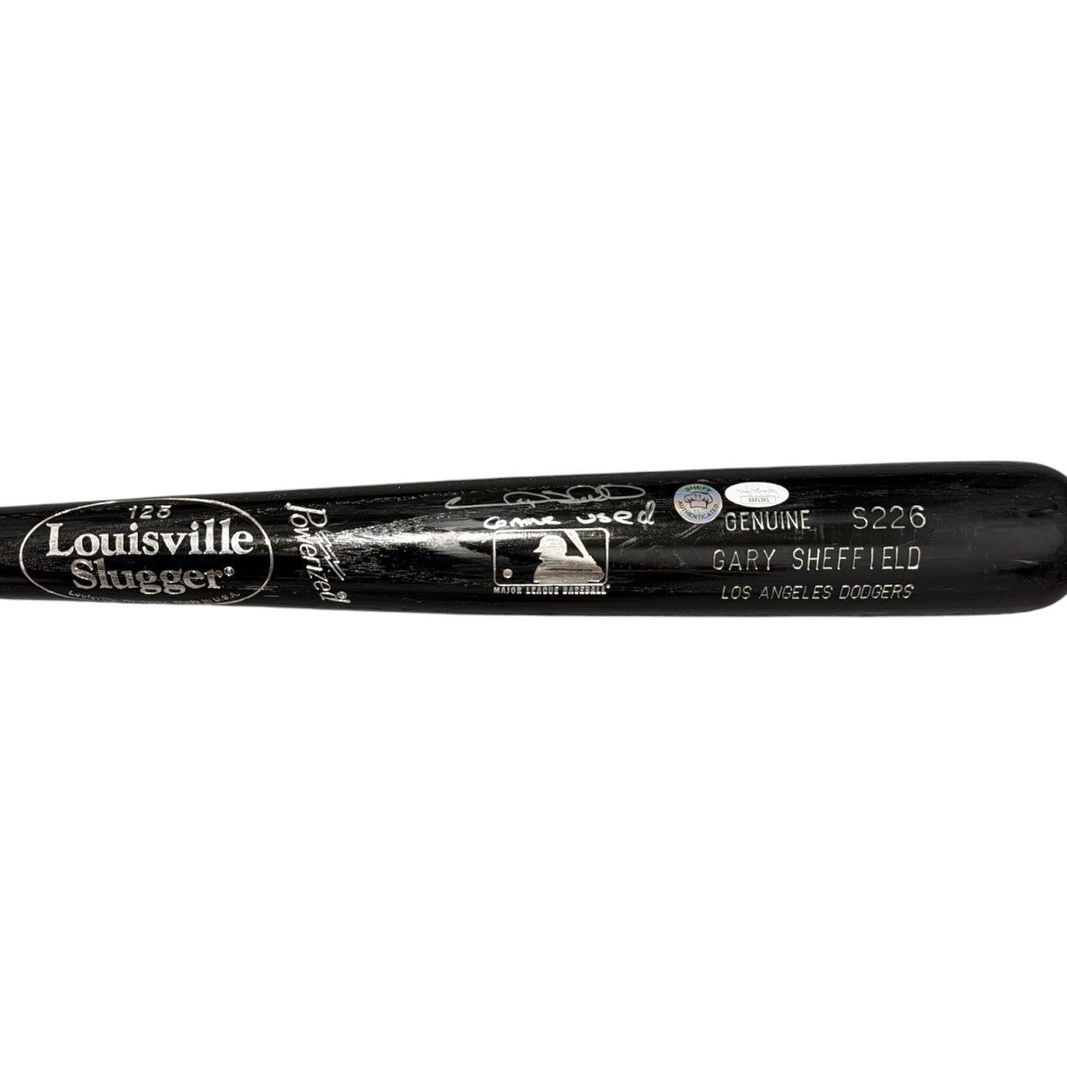 Gary Sheffield Signed Game Used Louisville Slugger Black Bat JSA COA Dodgers B-Powers Sports Memorabilia