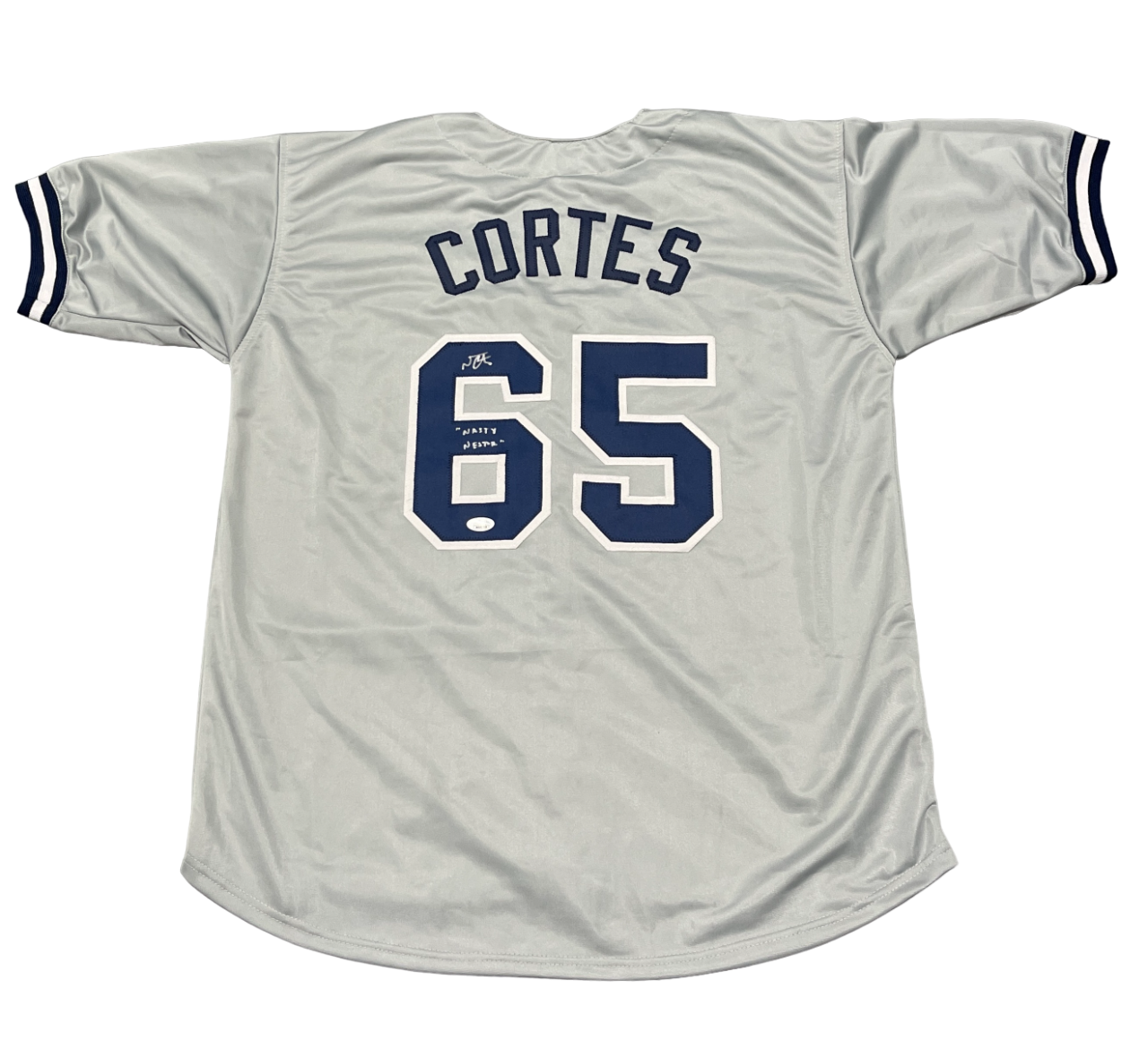 Nestor Cortes Signed Custom Jersey w/ Nasty Nestor JSA Authenticated-Powers Sports Memorabilia