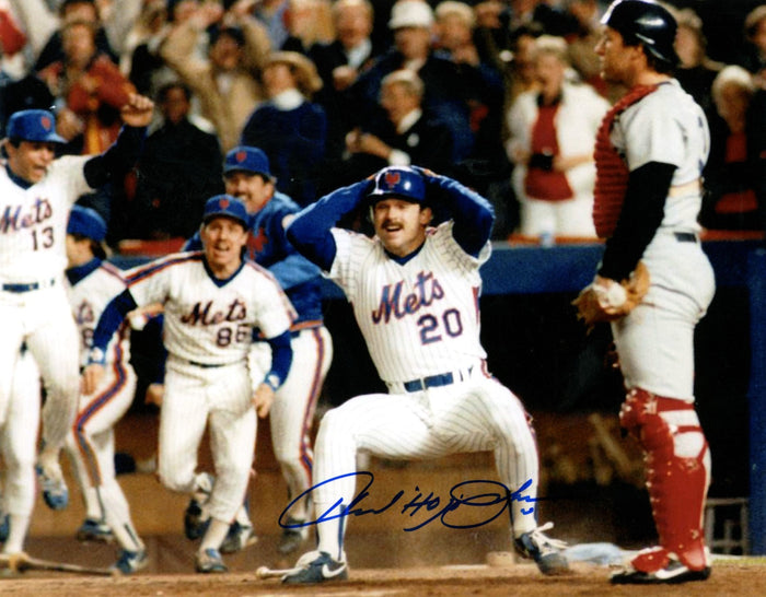 Howard Johnson Signed New York Mets 8x10 Photo LSCM Authenticated #3-Powers Sports Memorabilia