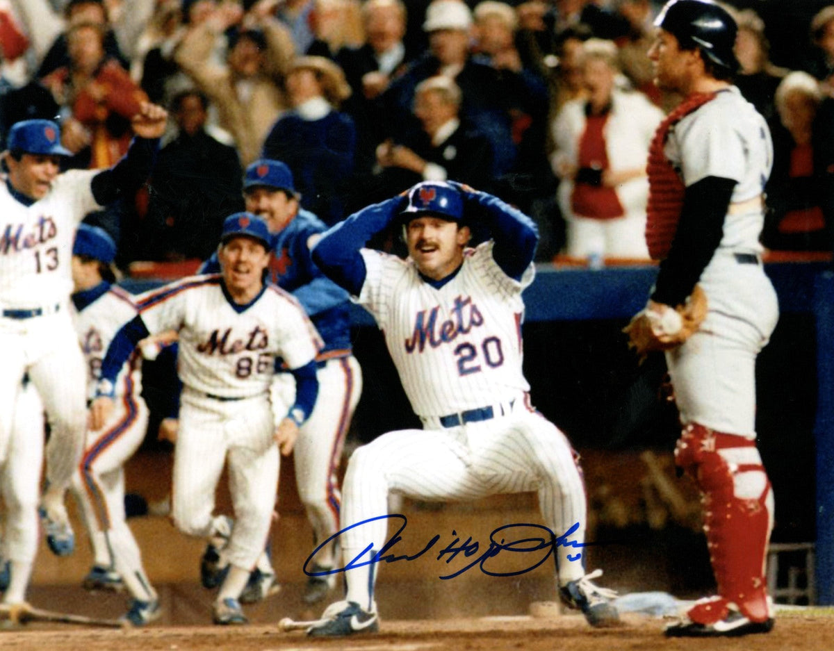 Howard Johnson Signed New York Mets 8x10 Photo LSCM Authenticated #3-Powers Sports Memorabilia