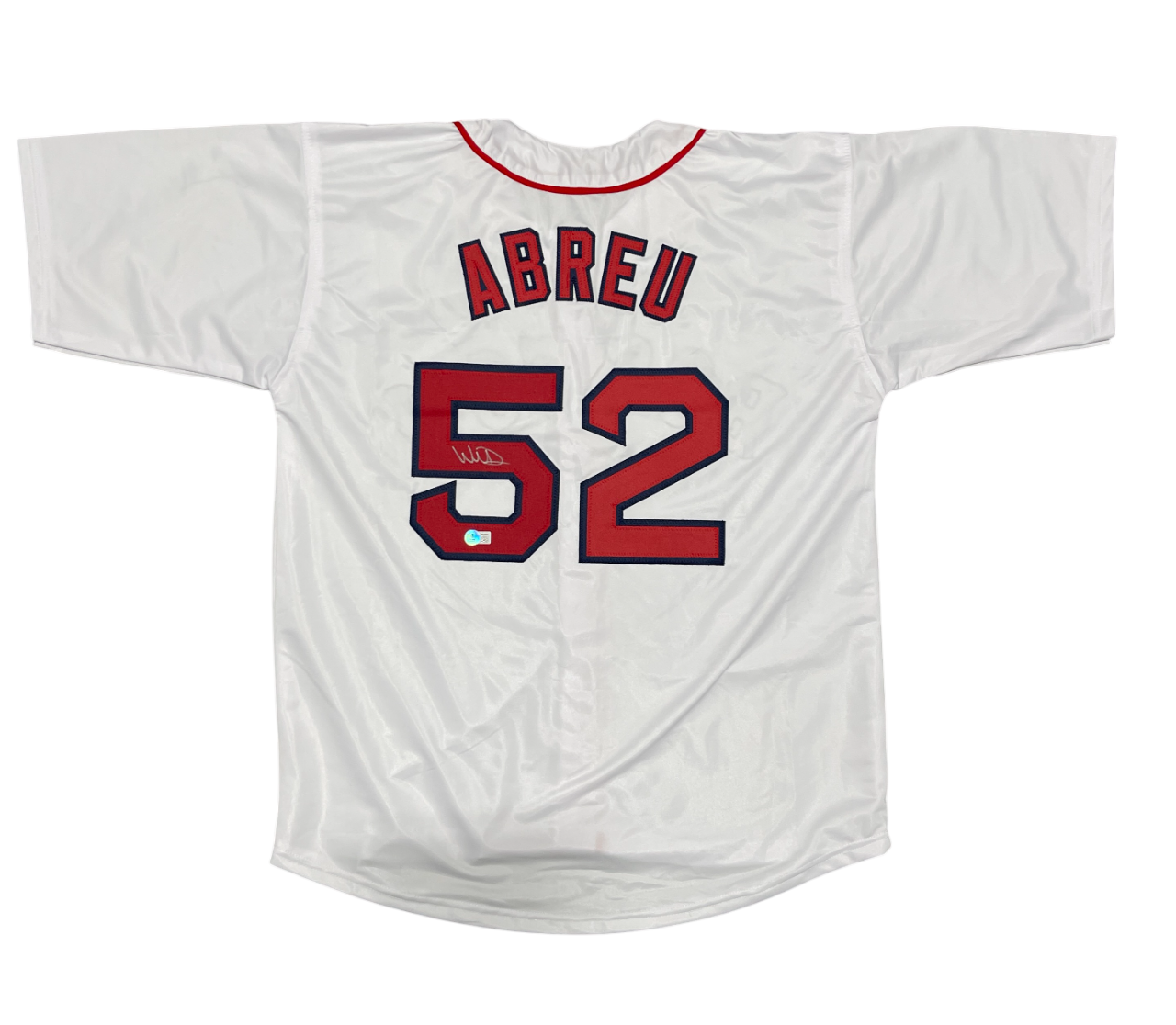 Wilyer Abreu Signed Custom White Jersey Beckett Witness Authenticated-Powers Sports Memorabilia