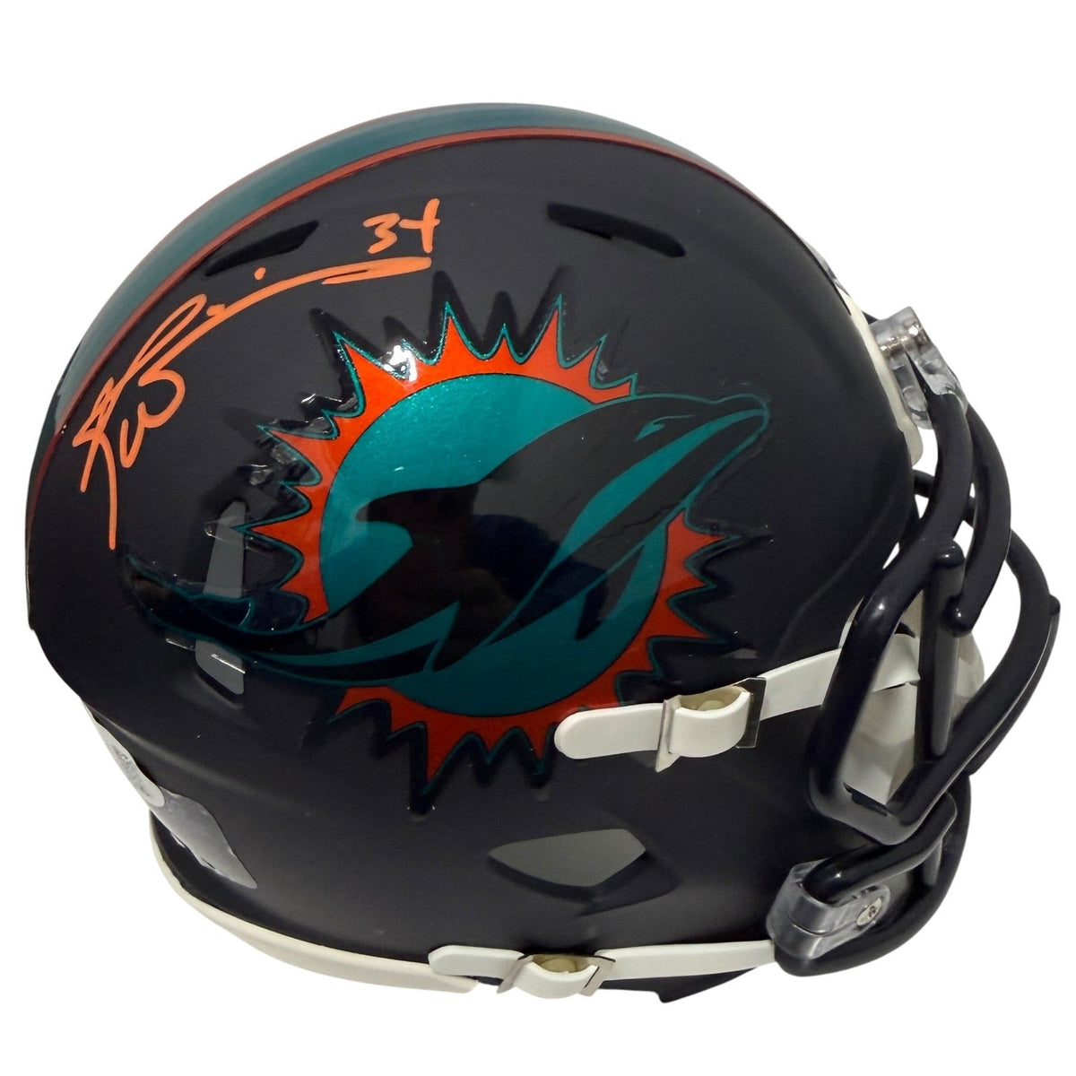 Ricky Williams Signed Miami Dolphins Rivalries Mini Helmet JSA Witness COA-Powers Sports Memorabilia