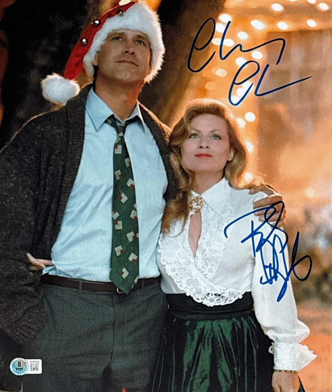 Chevy Chase & Beverly D'Angelo Dual Signed 11x14 Photo Beckett Witness Authenticated-Powers Sports Memorabilia