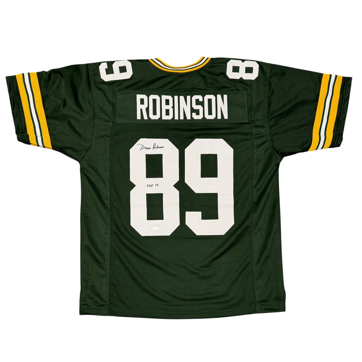 Dave Robinson Signed Custom Jersey w/ HOF 2013 JSA Witness Authenticated-Powers Sports Memorabilia