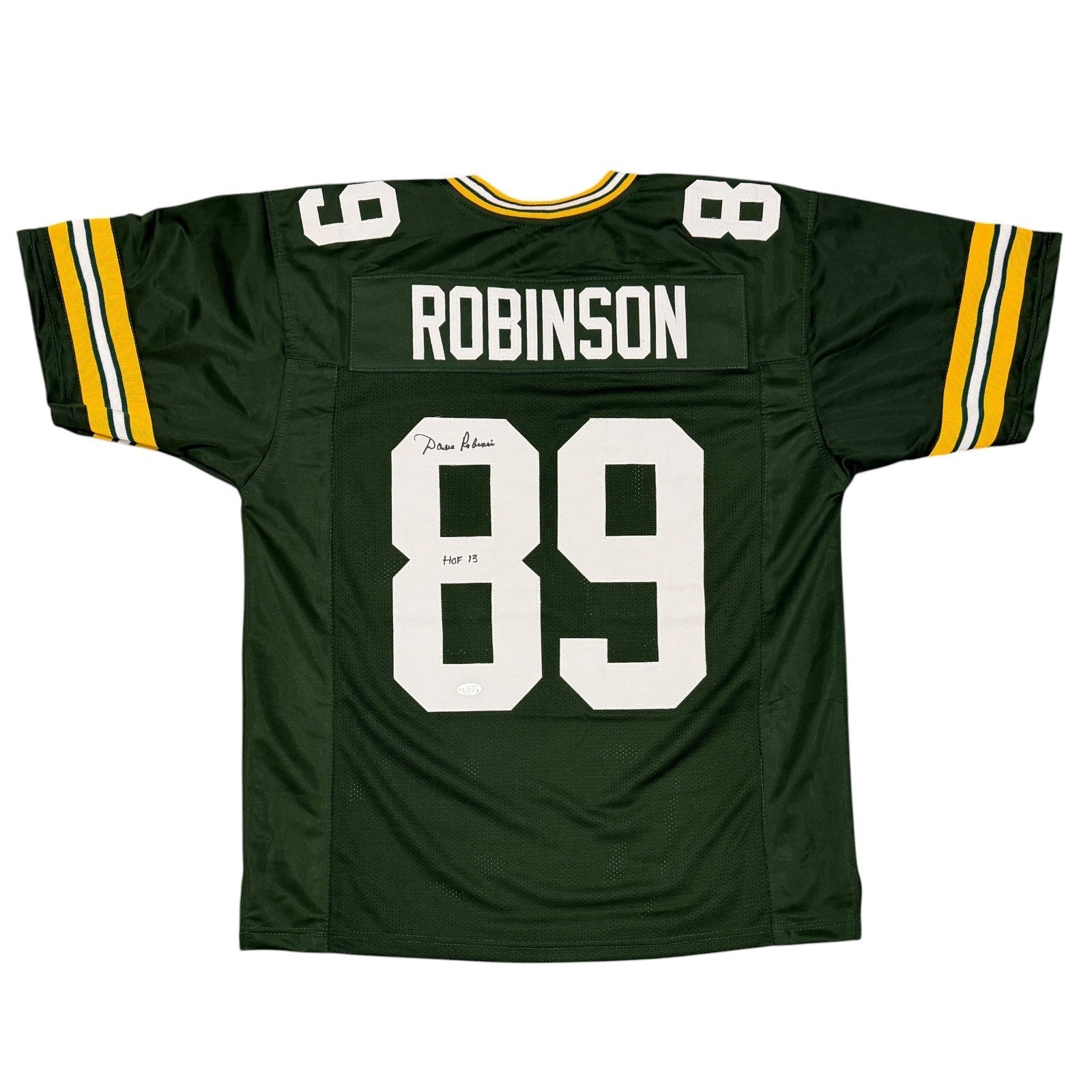Dave Robinson Signed Custom Jersey w/ HOF 2013 JSA Witness Authenticated-Powers Sports Memorabilia