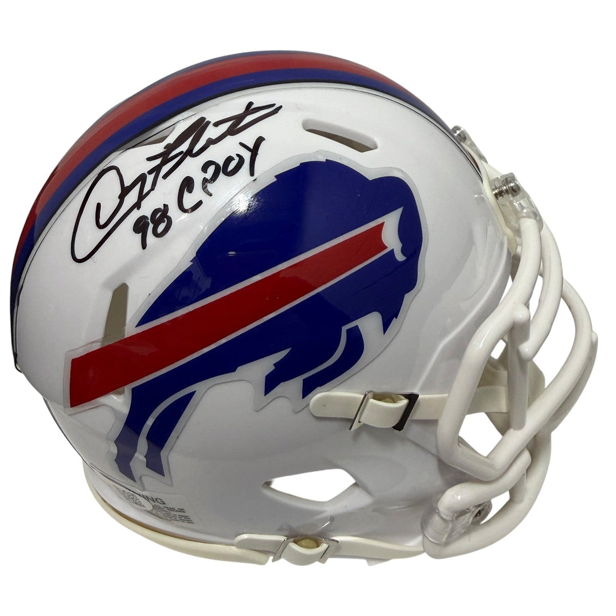 Doug Flutie Signed Buffalo Bills Speed Mini Helmet w/ 98 CPOY JSA Witness COA-Powers Sports Memorabilia