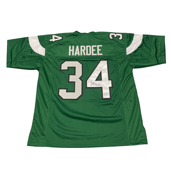 Justin Hardee Sr. Signed Custom Green Jersey TRISTAR Holo Authenticated-Powers Sports Memorabilia