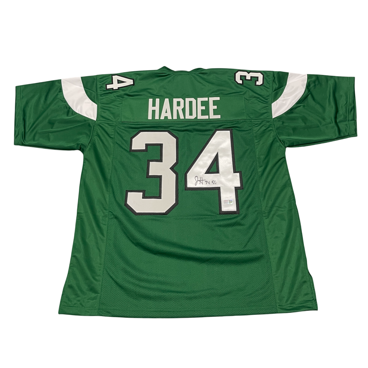 Justin Hardee Sr. Signed Custom Green Jersey TRISTAR Holo Authenticated-Powers Sports Memorabilia