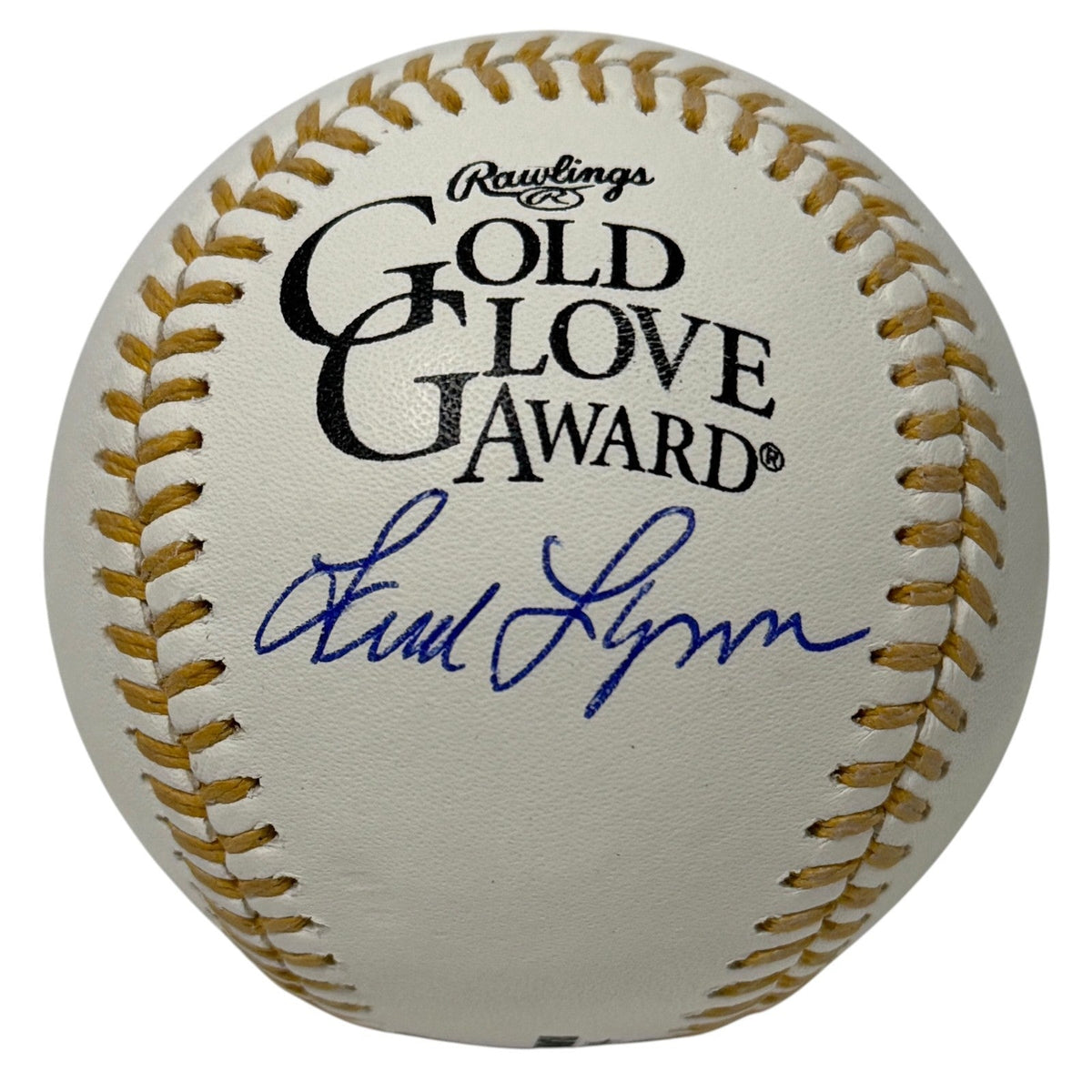 Fred Lynn Signed Gold Glove Baseball JSA Witness Authenticated Red Sox-Powers Sports Memorabilia