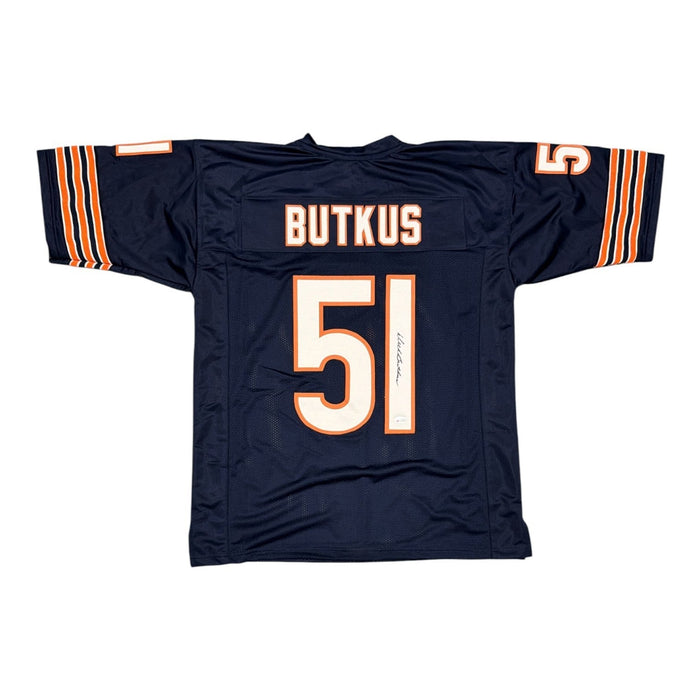 Dick Butkus Signed Custom Jersey Beckett Witness Authenticated-Powers Sports Memorabilia