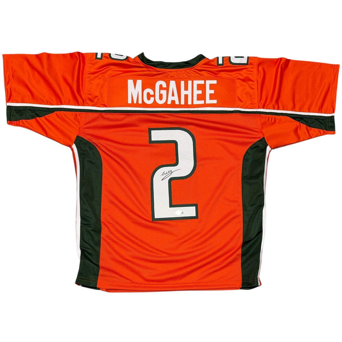 Willis McGahee Signed Custom Jersey Beckett Witness Authenticated-Powers Sports Memorabilia