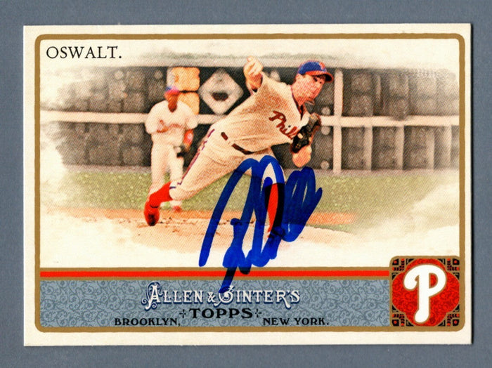 Roy Oswalt Signed 2011 Topps Allen & Ginter #108 LSCM Authenticated Philadelphia Phillies-Powers Sports Memorabilia