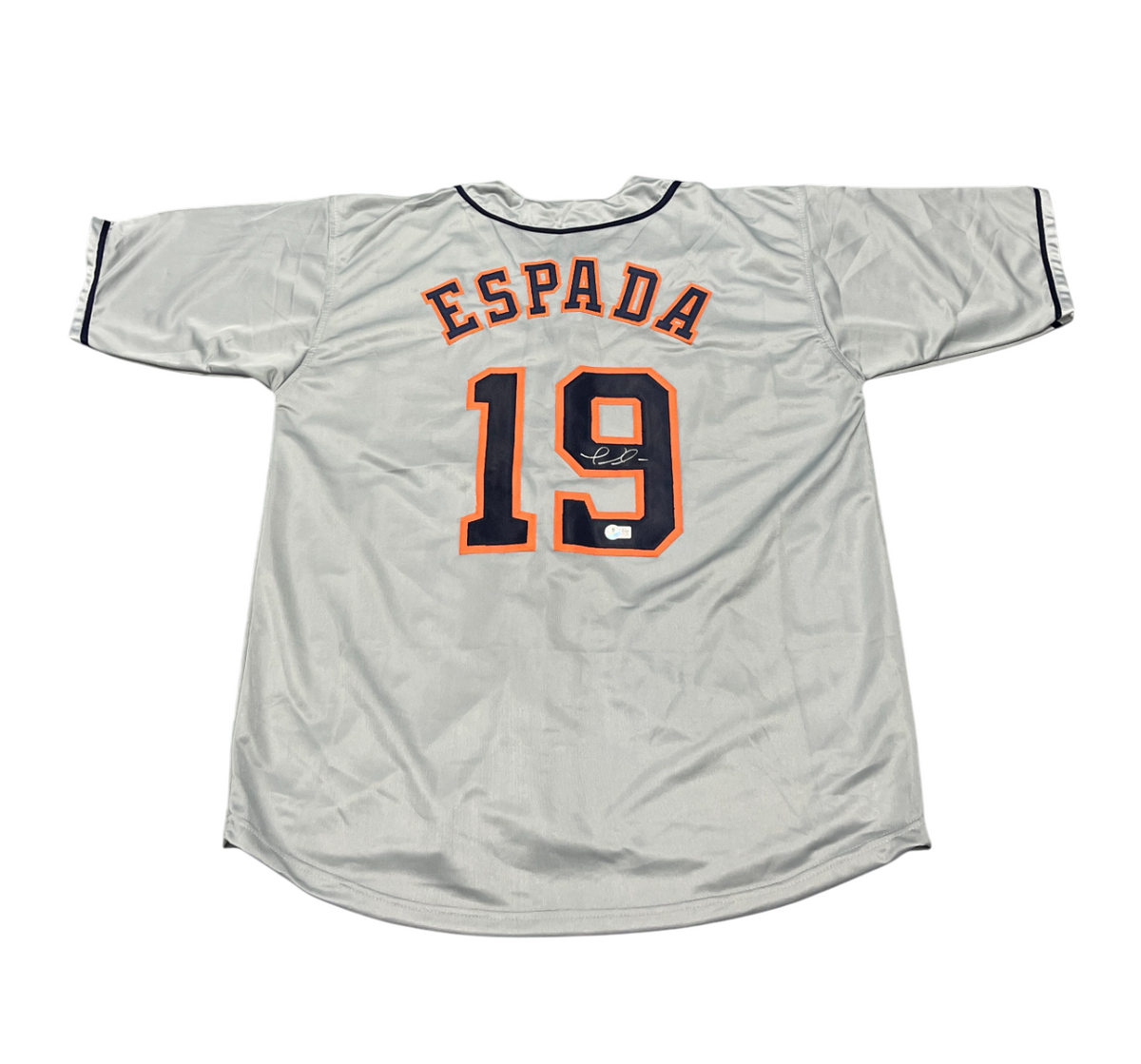 Joe Espada Signed Houston Astros Custom Jersey Beckett Witness BAS COA-Powers Sports Memorabilia