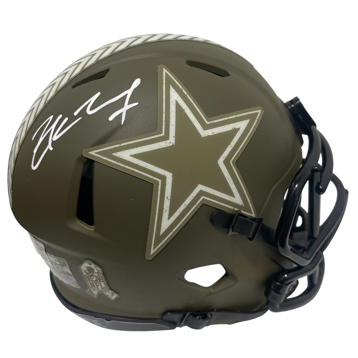 Zack Martin Signed Dallas Cowboys Salute 23 Mini Helmet Beckett Witness BAS COA-Powers Sports Memorabilia