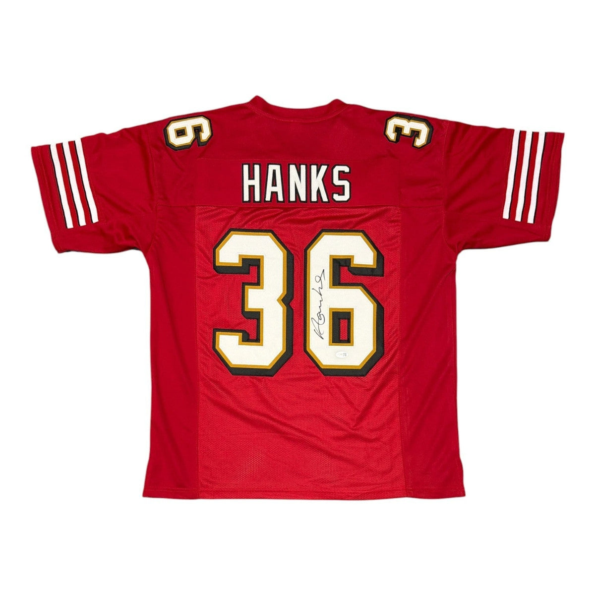 Merton Hanks Signed Custom Jersey JSA Witness Authenticated-Powers Sports Memorabilia
