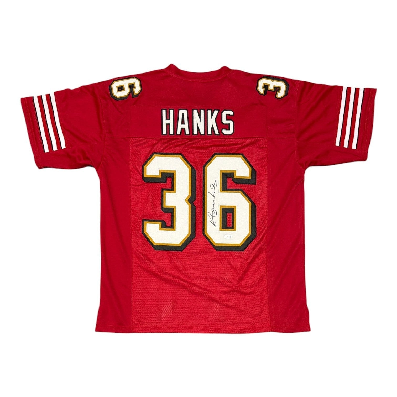 Merton Hanks Signed Custom Jersey JSA Witness Authenticated-Powers Sports Memorabilia