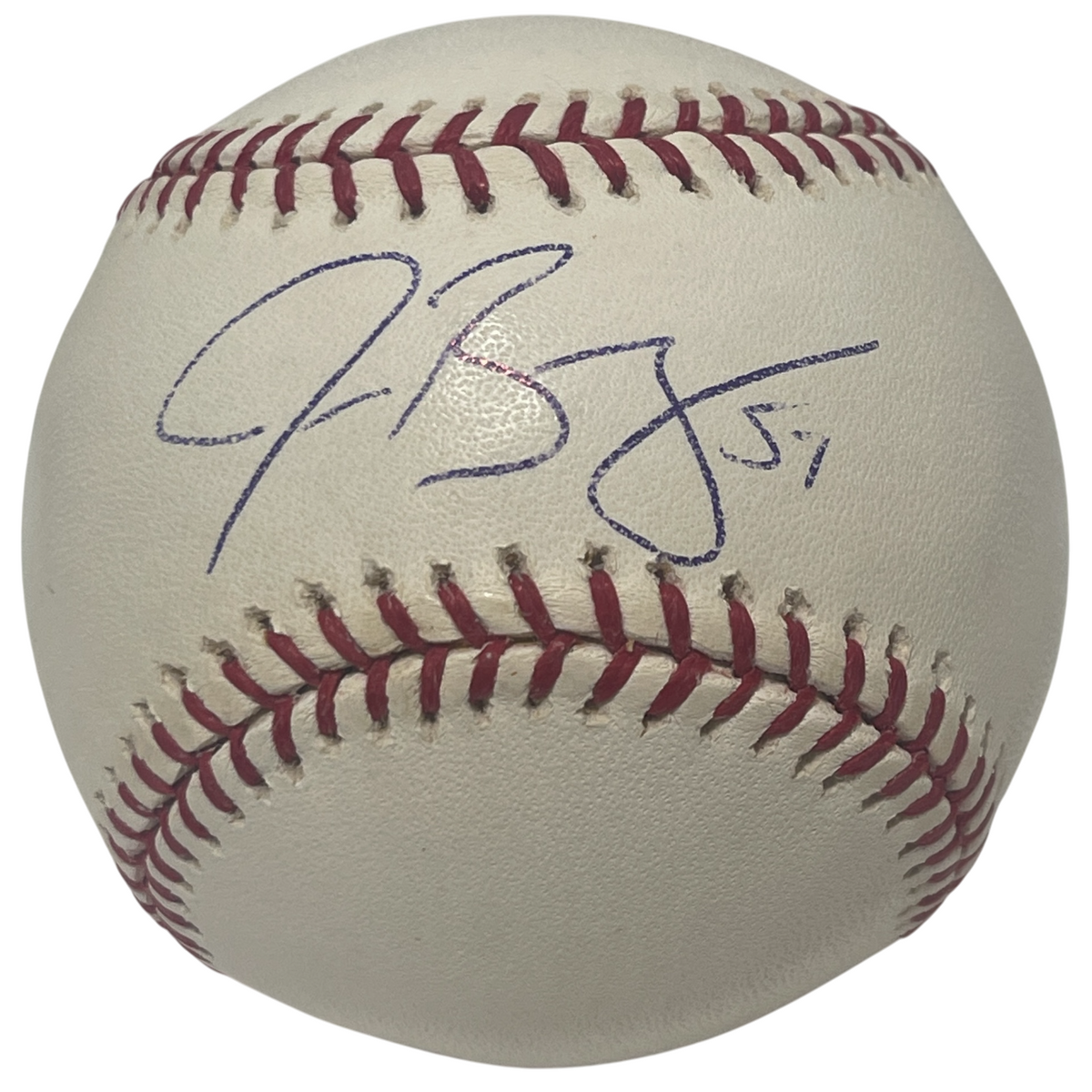 Jason Bergmann Signed ROMLB Baseball Washington Nationals LSCM Authenticated-Powers Sports Memorabilia