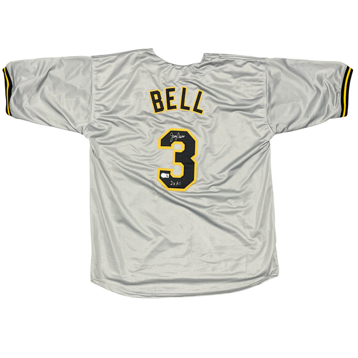 Jay Bell Signed Pittsburgh Pirates Custom Jersey w/ 2x AS Beckett Wit BAS COA-Powers Sports Memorabilia