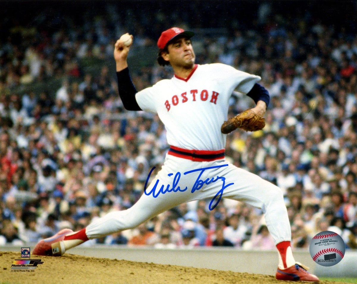 Mike Torrez Signed Boston Red Sox 8x10 Photo File LSCM Authenticated #1-Powers Sports Memorabilia