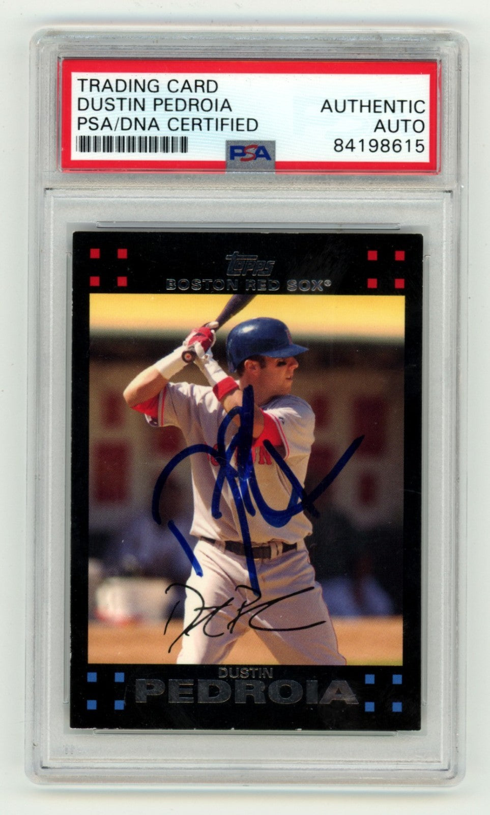 Dustin Pedroia 2007 Topps #578 Signed PSA/DNA Authenticated Red Sox-Powers Sports Memorabilia