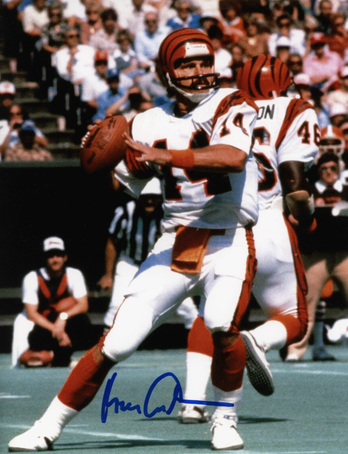 Ken Anderson Signed Cincinnati Bengals 8x10 Photo LSCM Authenticated #2-Powers Sports Memorabilia