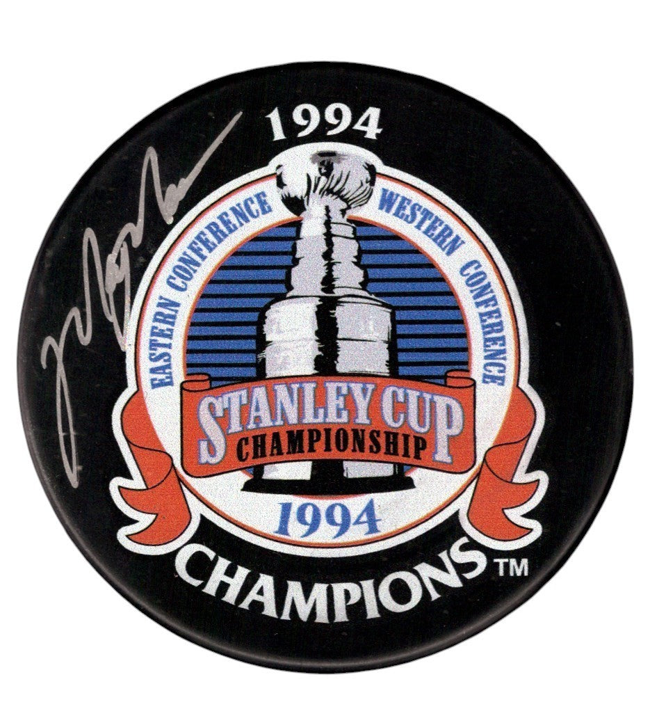 Mark Messier Signed 1994 Stanley Cup Champions Puck JSA + Steiner CX COA-Powers Sports Memorabilia
