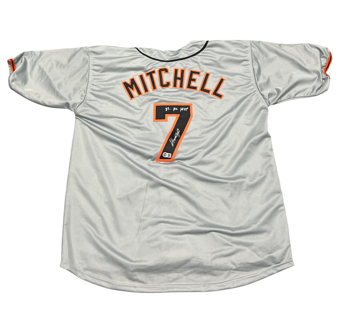 Kevin Mitchell Signed SF Giants Custom Jersey w/ 89 NL MVP Beckett Wit BAS COA-Powers Sports Memorabilia
