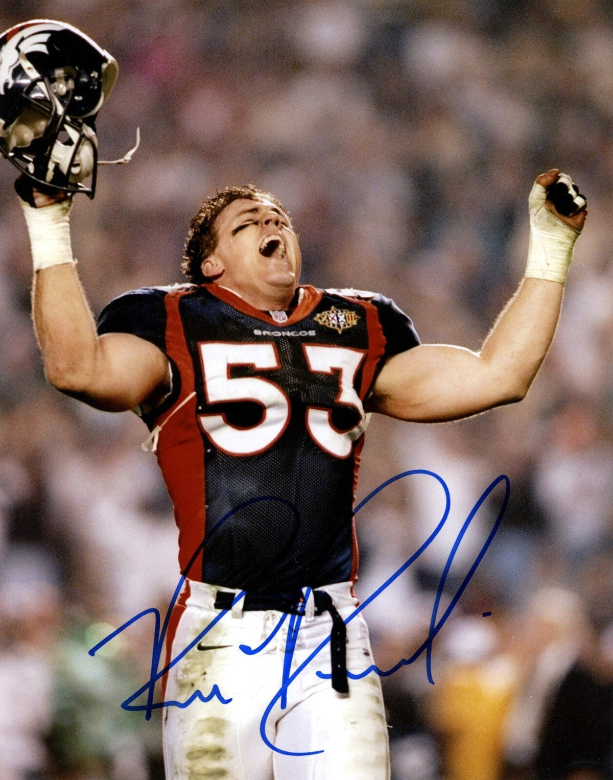 Bill Romanowski Signed Autographed Denver Broncos 8x10 Photo LSCM COA-Powers Sports Memorabilia