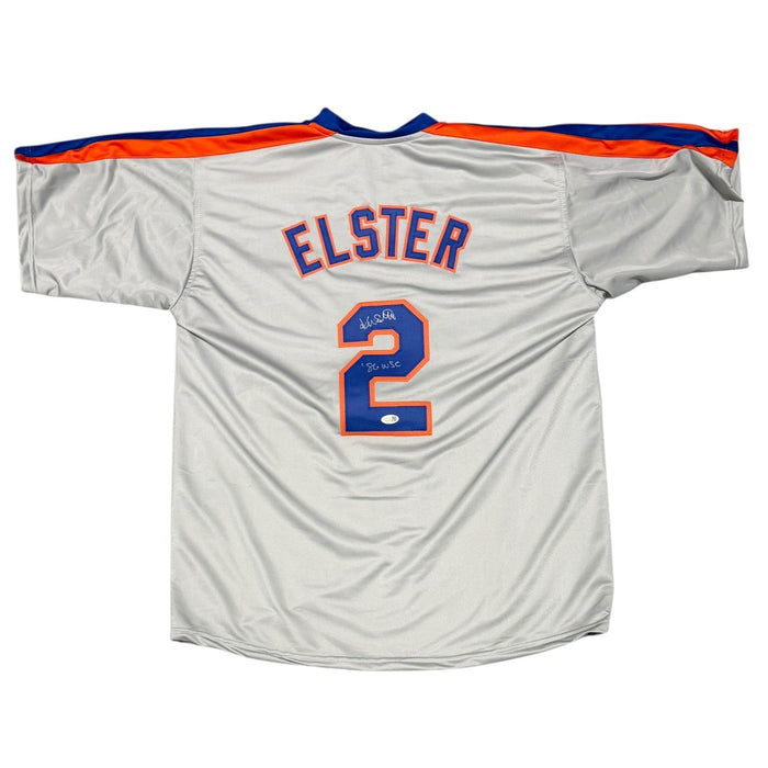 Kevin Elster Signed Custom Jersey w/ 86 WSC JSA Witness Authenticated-Powers Sports Memorabilia