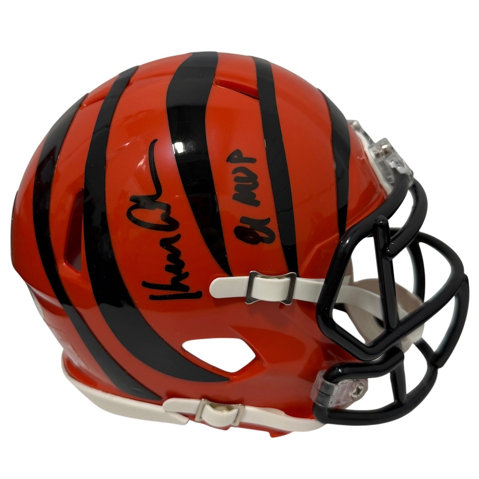 Ken Anderson Signed Cincinnati Bengals Speed Mini Helmet 81 MVP JSA Witness Authenticated-Powers Sports Memorabilia