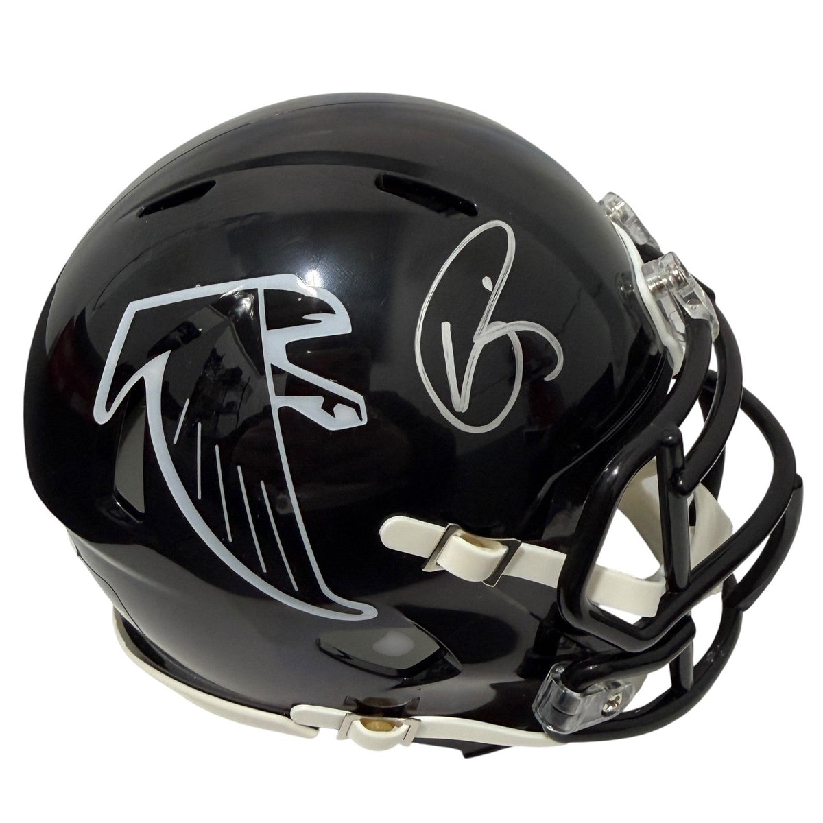 Andre Rison Signed Atlanta Falcons TB 90-02 Mini Helmet JSA Witness Authenticated-Powers Sports Memorabilia