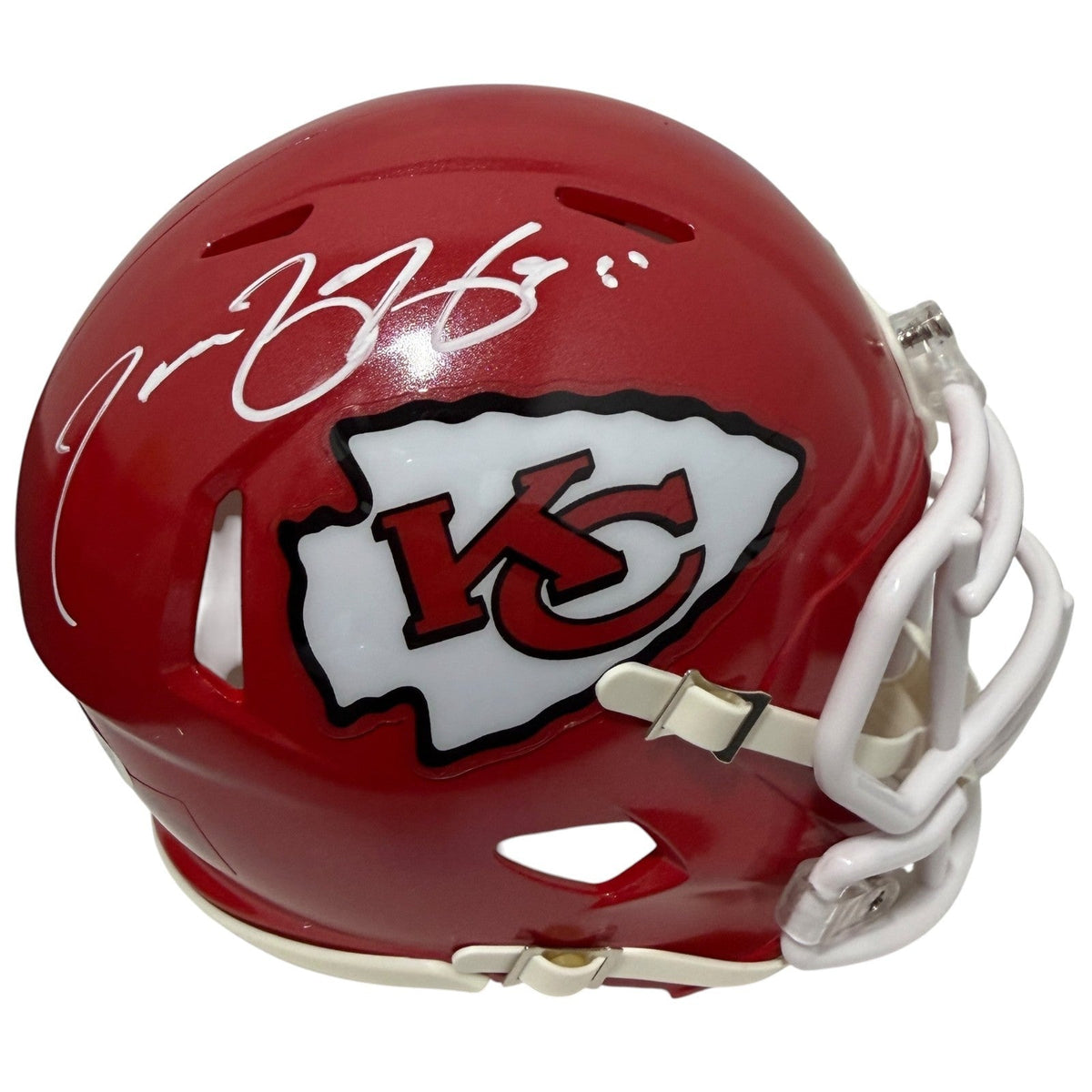 Tamba Hali Signed Kansas City Chiefs Speed Mini Helmet JSA Witness COA-Powers Sports Memorabilia