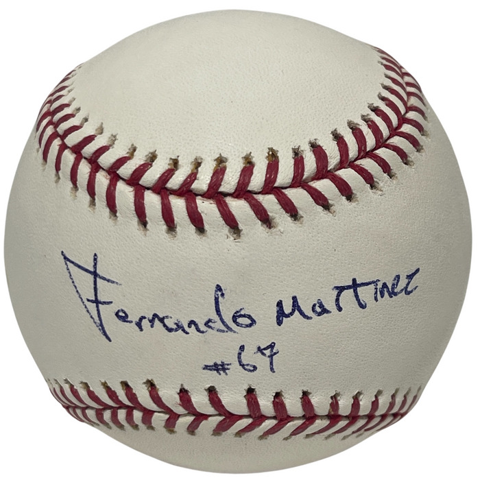 Fernando Martinez Full Name Signed ROMLB Baseball NY Mets LSCM Authenticated-Powers Sports Memorabilia