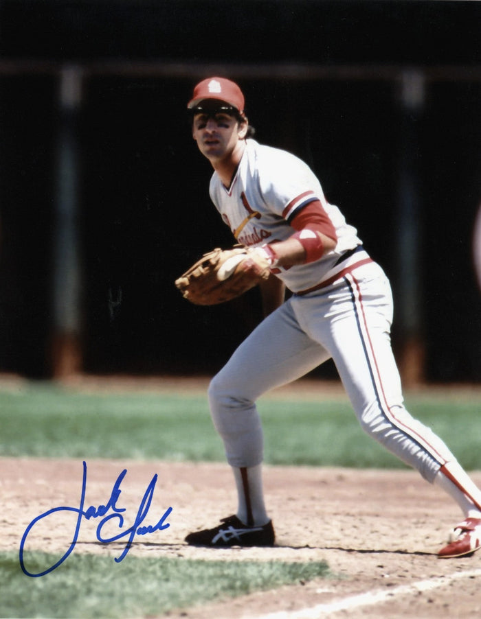 Jack Clark Signed St. Louis Cardinals 8x10 Photo LSCM Authenticated #3-Powers Sports Memorabilia