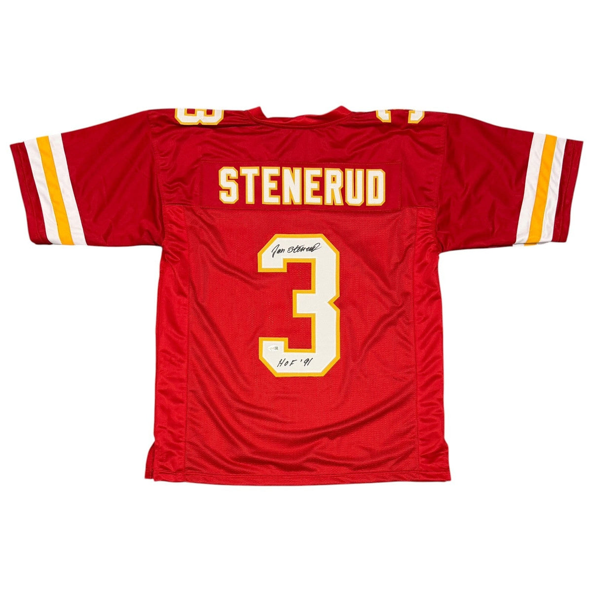 Jan Stenerud Signed Kansas City Chiefs Custom Jersey w/ HOF 91 JSA Witness COA-Powers Sports Memorabilia