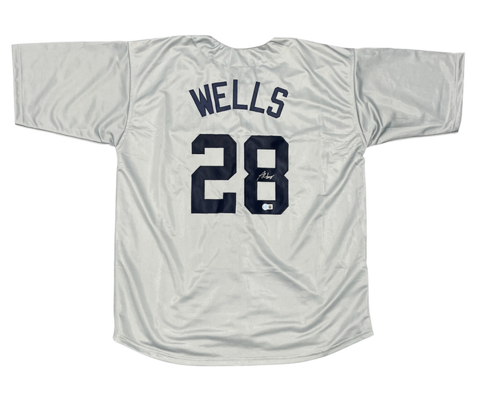 Austin Wells Signed New York Yankees Custom Jersey Beckett Witness BAS COA-Powers Sports Memorabilia