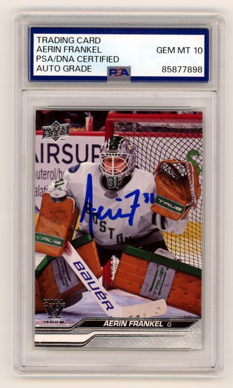 Aerin Frankel 2024-25 Upper Deck 1st Edition Silver Signed RC Auto PSA 10 Auto-Powers Sports Memorabilia