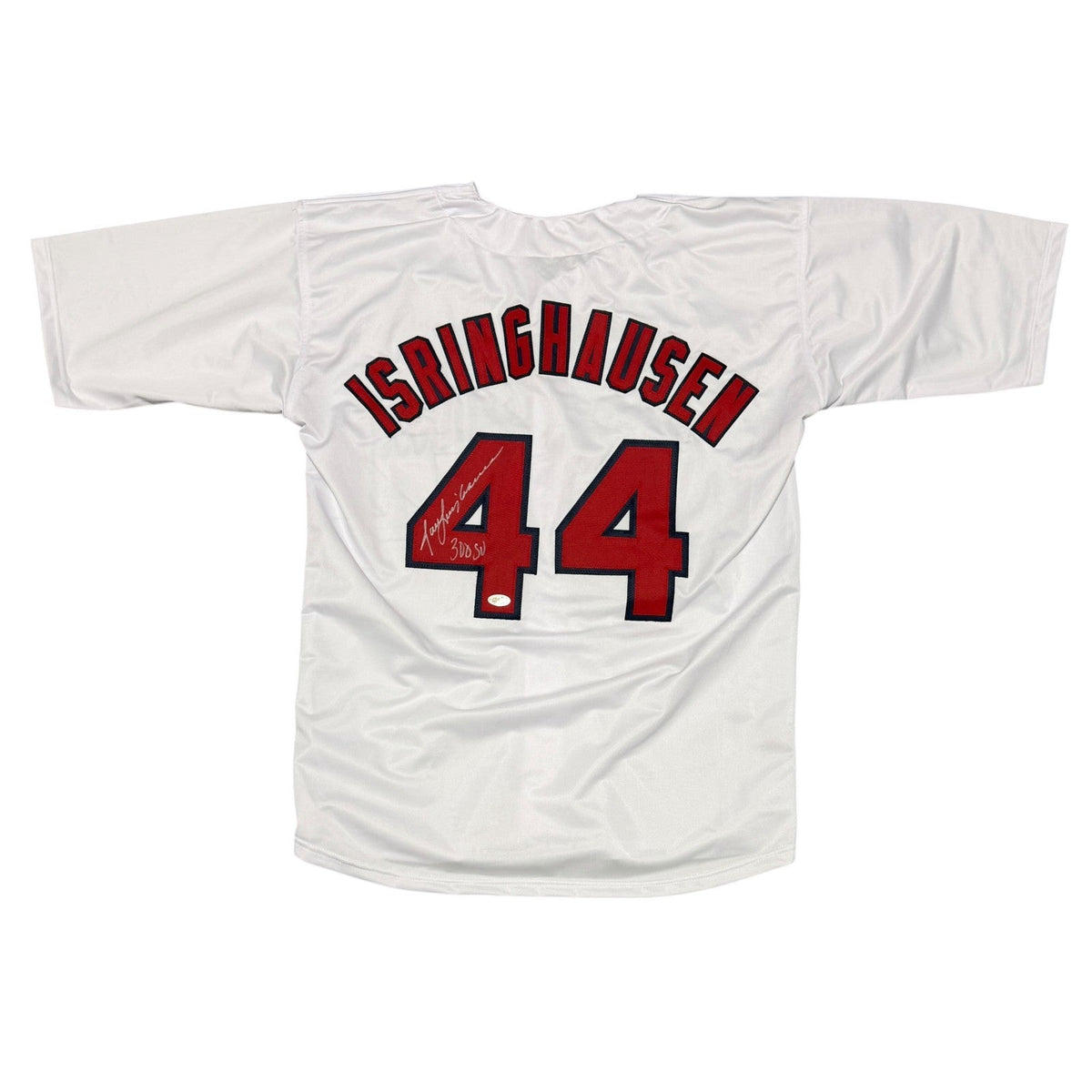 Jason Isringhausen Signed Custom Jersey w/ 300 SV JSA Witness Authenticated-Powers Sports Memorabilia