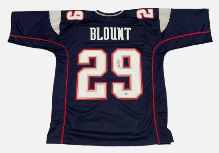 LeGarrette Blount Signed Custom Jersey Beckett Authenticated-Powers Sports Memorabilia