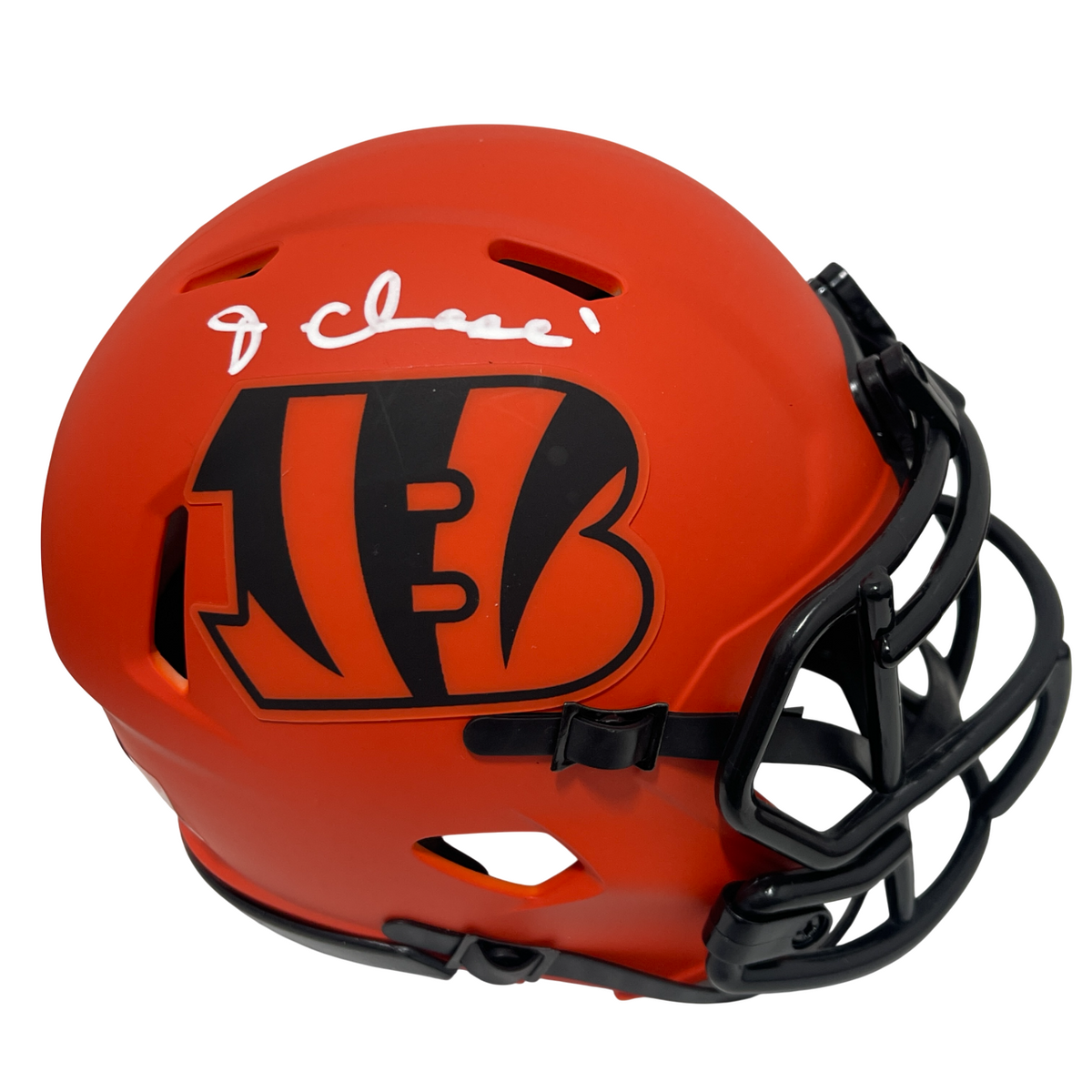 Ja'Marr Chase Signed Cincinnati Bengals Rave Mini Helmet Beckett Authenticated-Powers Sports Memorabilia