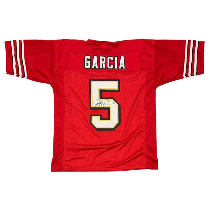 Jeff Garcia Signed Custom Jersey JSA Witness Authenticated-Powers Sports Memorabilia