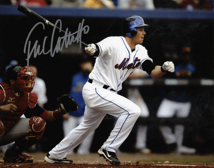 Frank Catalanotto Signed New York Mets 8x10 Photo LSCM Authenticated-Powers Sports Memorabilia