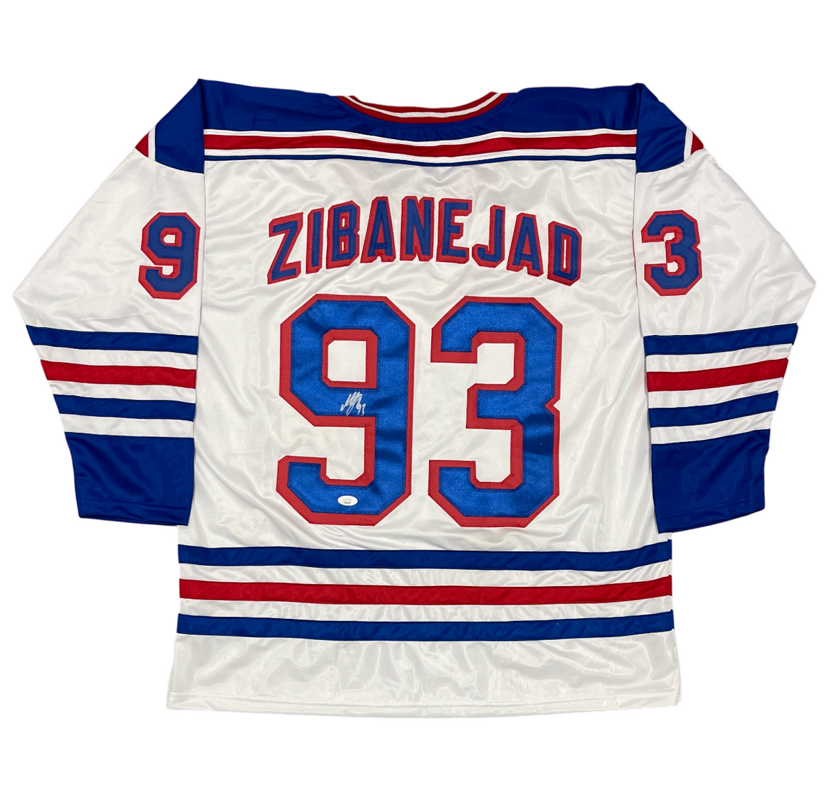 Mika Zibanejad Signed Autographed New York Rangers Custom Jersey JSA COA-Powers Sports Memorabilia