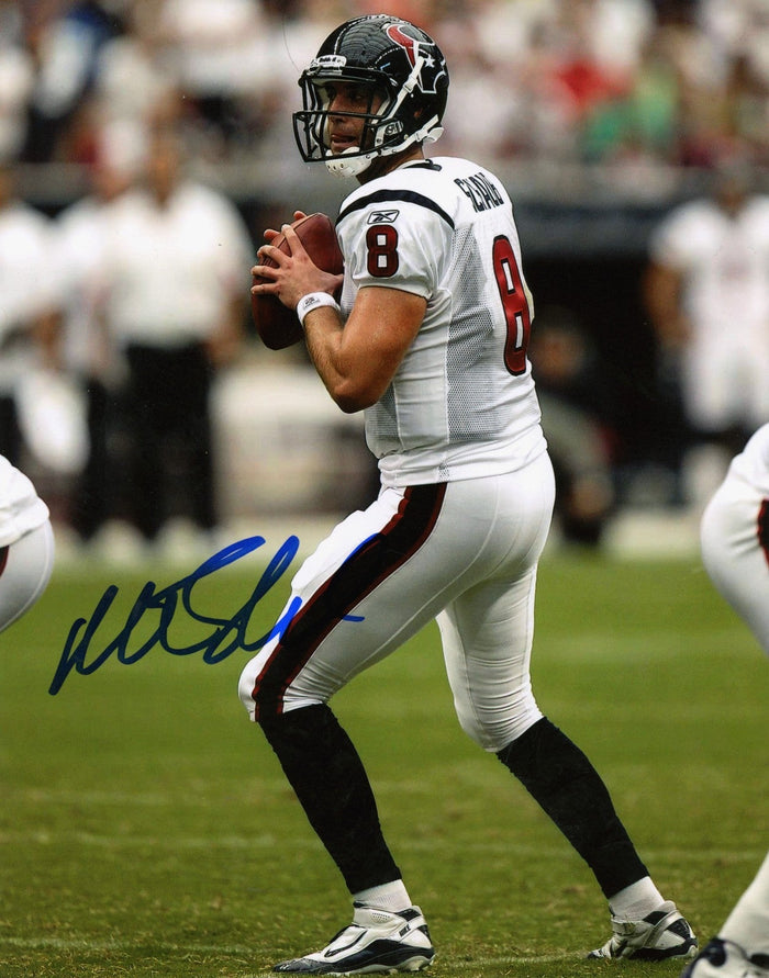 Matt Schaub Signed Houston Texans 8x10 Photo LSCM Authenticated #2-Powers Sports Memorabilia